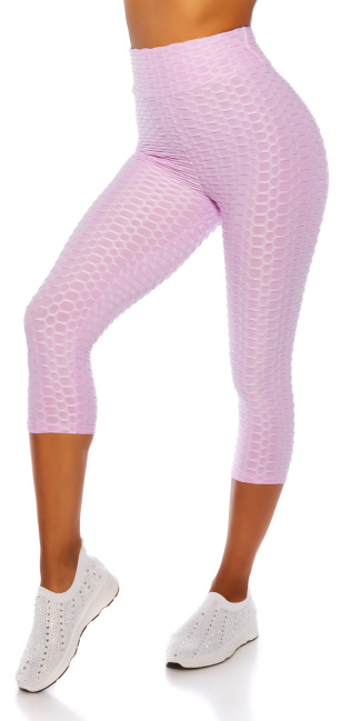 Sexy hoge taille 7/8 leggings lila